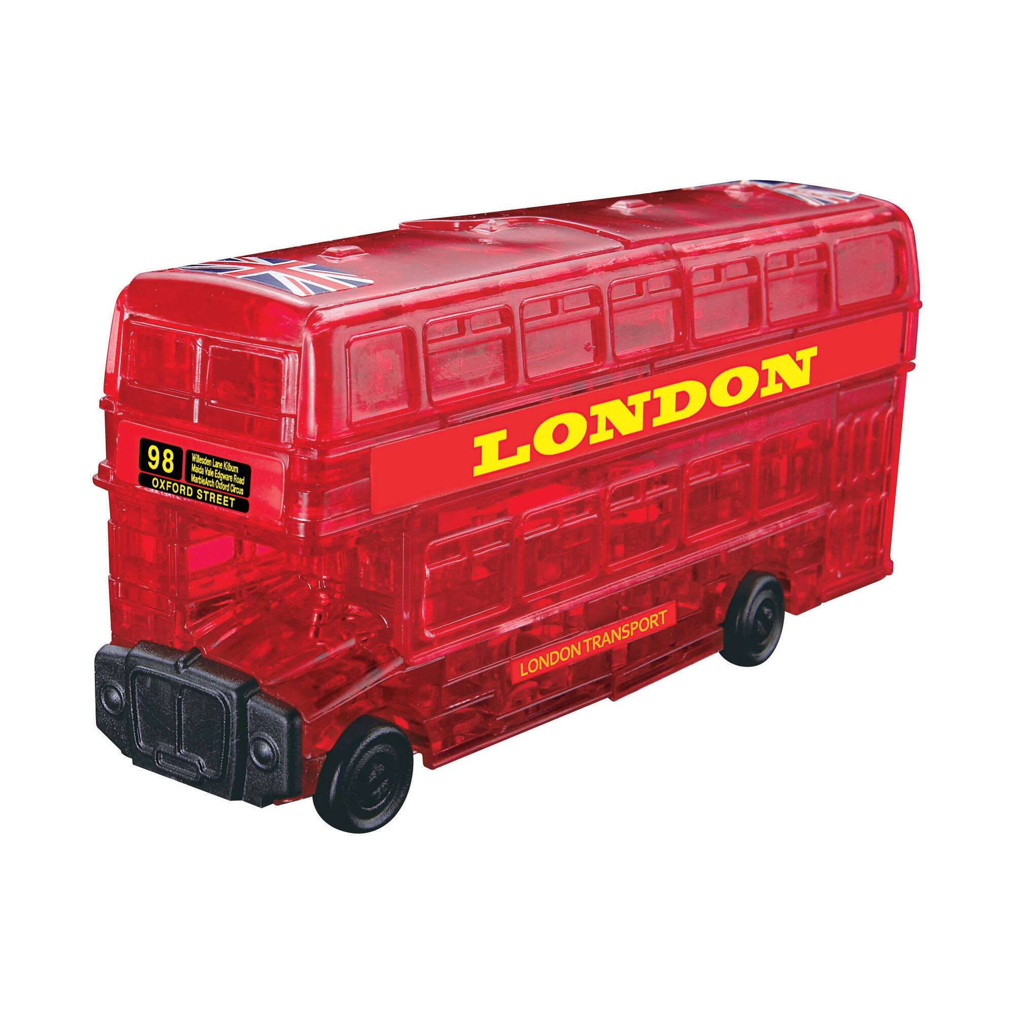 Original 3D Crystal Puzzle™ Red London Bus 53 Piece Puzzle
